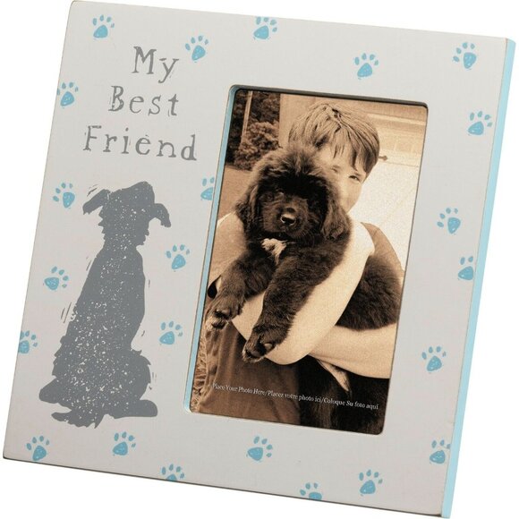 Photo Frame Dog Lover My Best Friend Plaque Fame Fur Baby Table Top Frame - Picture 2 of 4